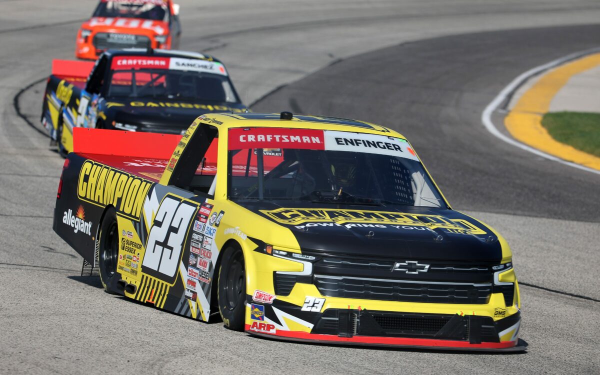Grant Enfinger sweeps Truck race at Milwaukee, clinches spot in Round of 8