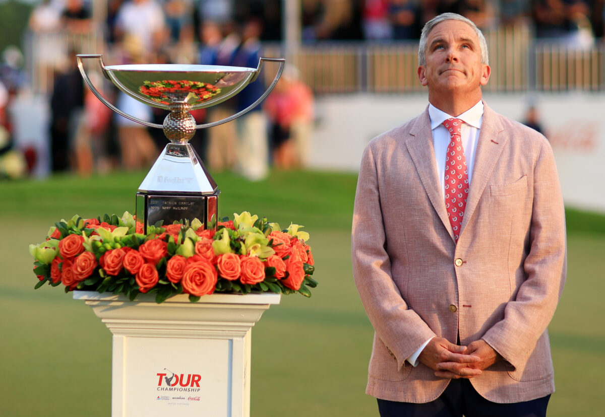 PGA Tour Commissioner Jay Monahan booed during 2023 Tour Championship trophy ceremony