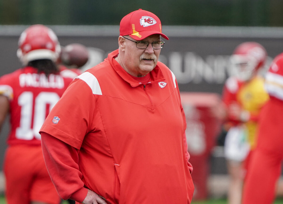 Andy Reid on poor weather at training camp: ‘It’s good for the farmers’