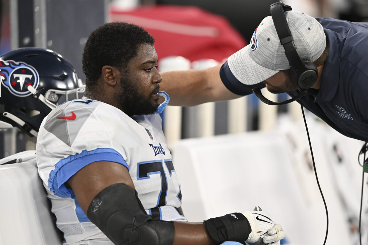 Titans release OL Jamarco Jones after two practice ejections