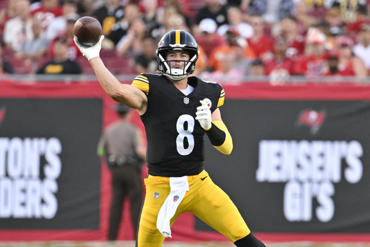 Steelers vs Falcons: How much will QB Kenny Pickett play?
