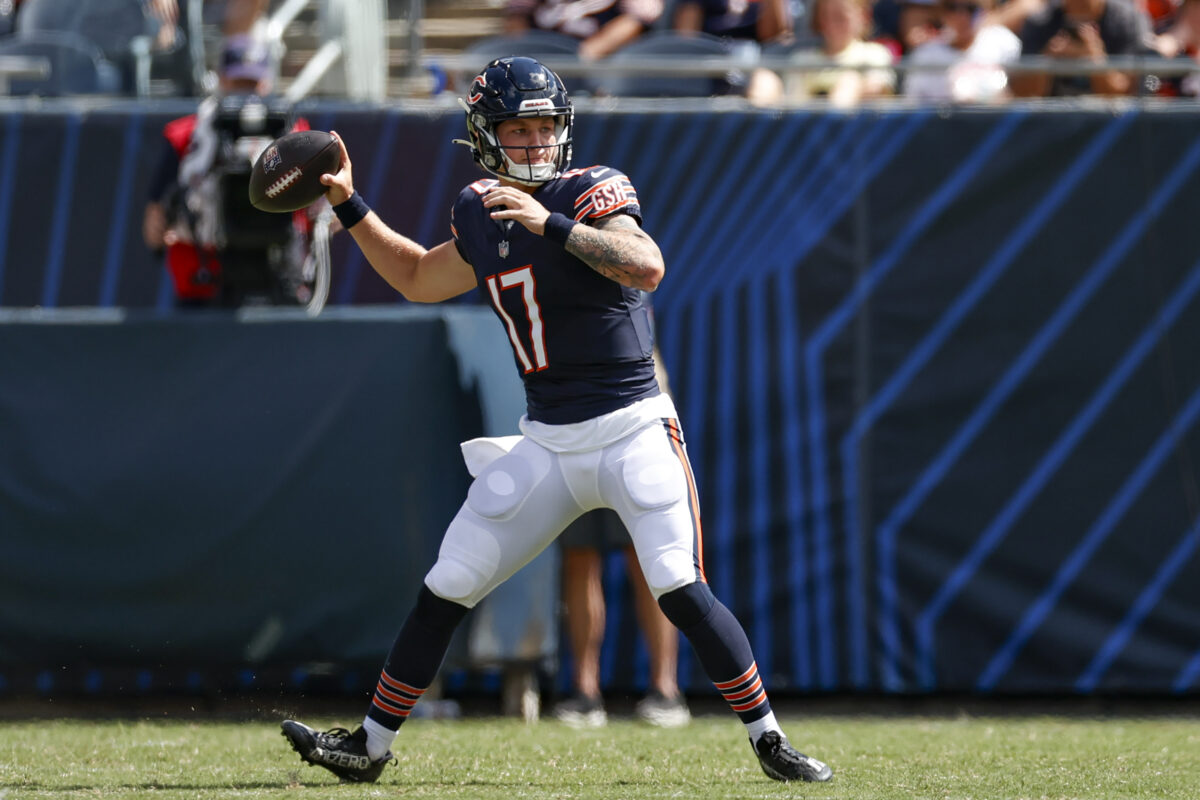 WATCH: Bears QB Tyson Bagent dials up his own number for TD vs. Colts