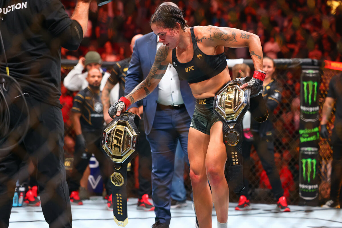 Amanda Nunes doesn’t see herself fighting anytime soon: ‘My legs have nerve damage from over the years’