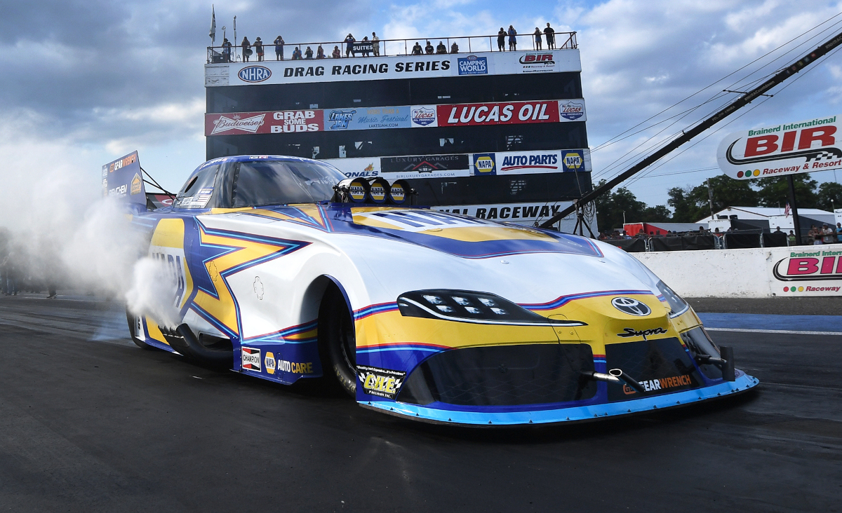 Capps creeps into Funny Car points lead with NHRA Brainerd win