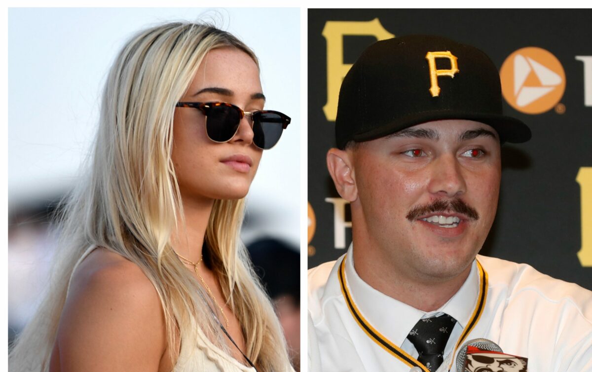 Olivia Dunne appeared to be rooting on boyfriend (?) Paul Skenes in person in latest minor league start