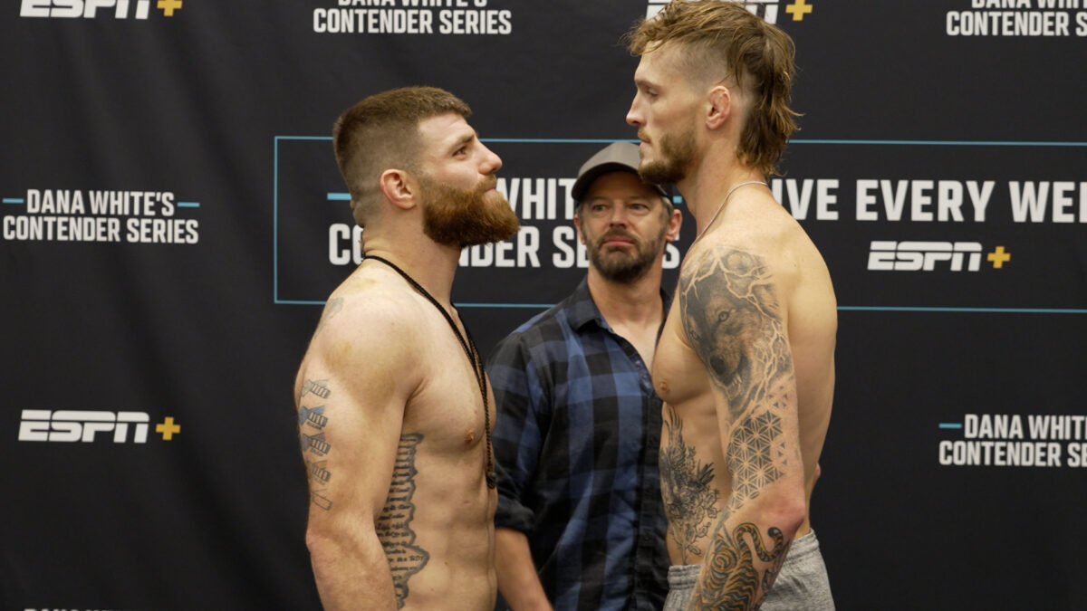 Dana White’s Contender Series 59 faceoff highlights video, photo gallery from Las Vegas