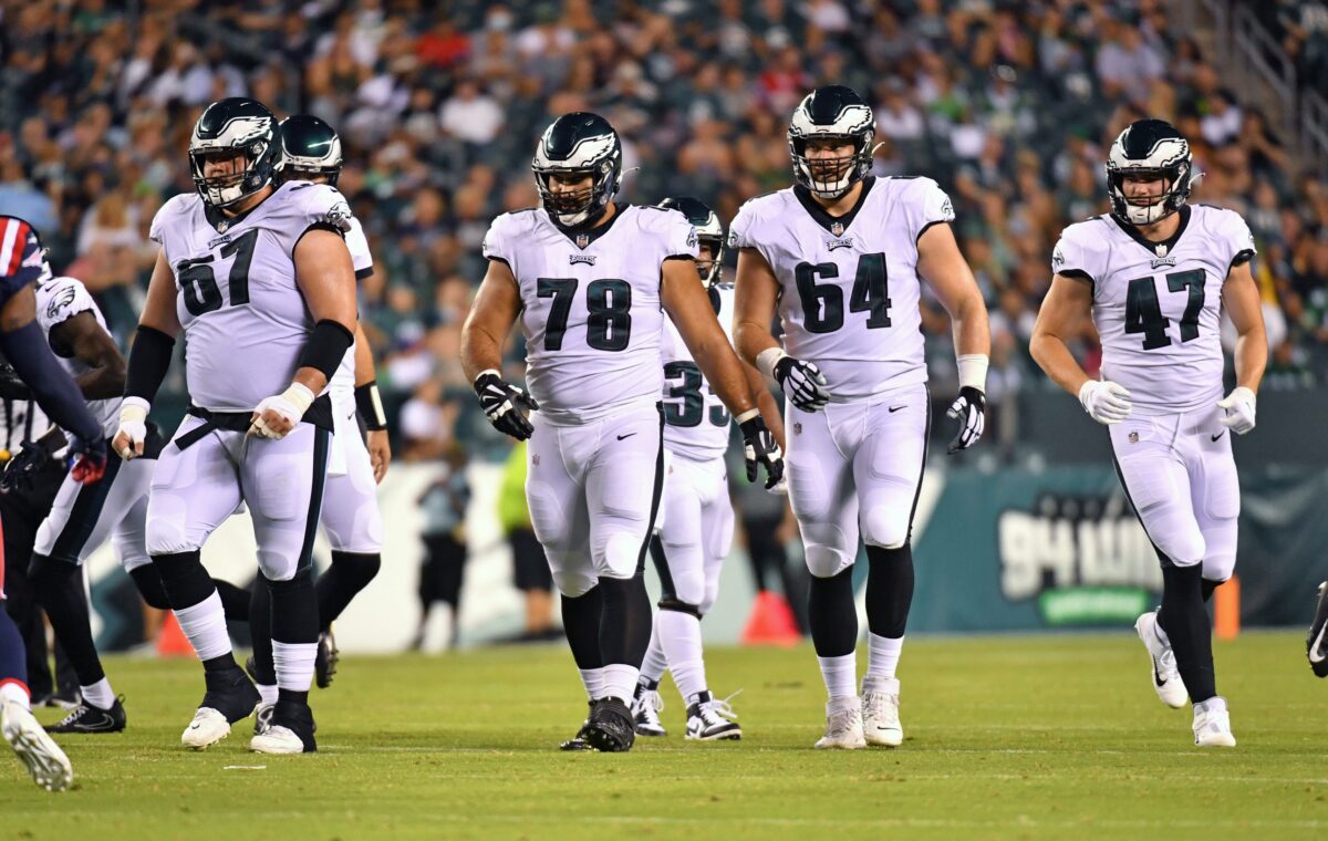 Eagles to release three offensive linemen ahead of 53-man roster deadline