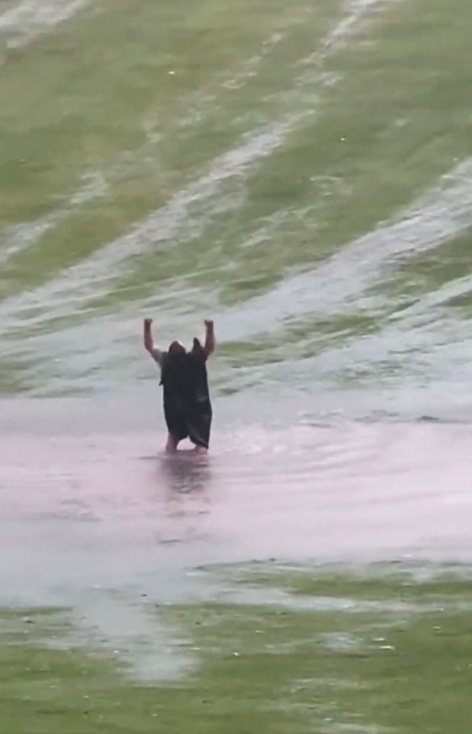 Watch: A wild rain storm turned this Ohio golf course into a huge waterslide