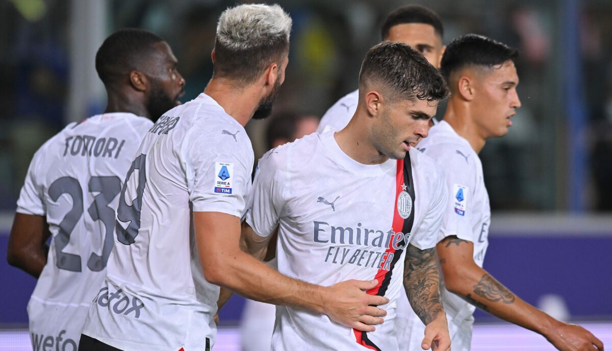 Pulisic scores sensational goal on AC Milan debut