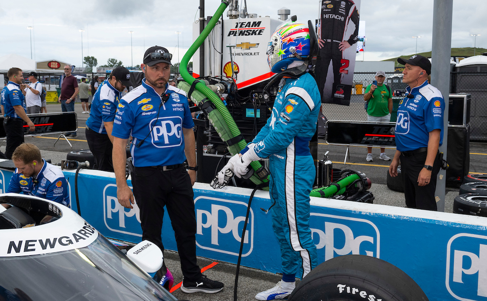 Newgarden’s title hopes end against WWTR wall