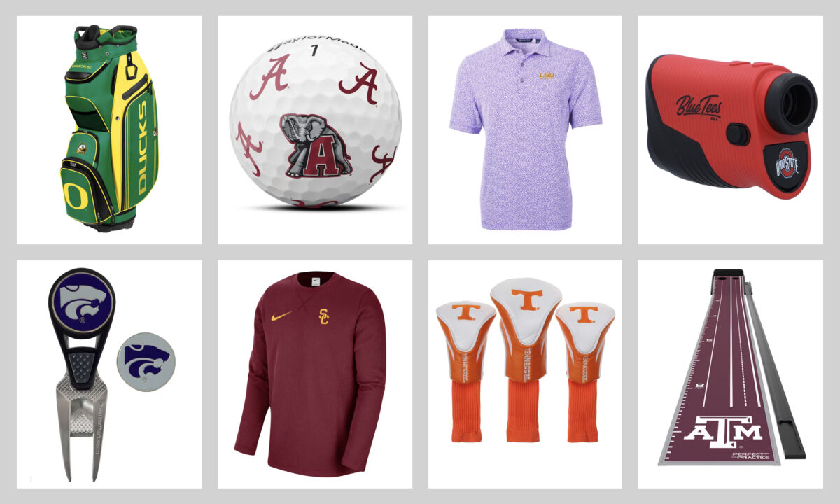 One piece of golf gear for every team in the NCAA College Football Coaches Poll