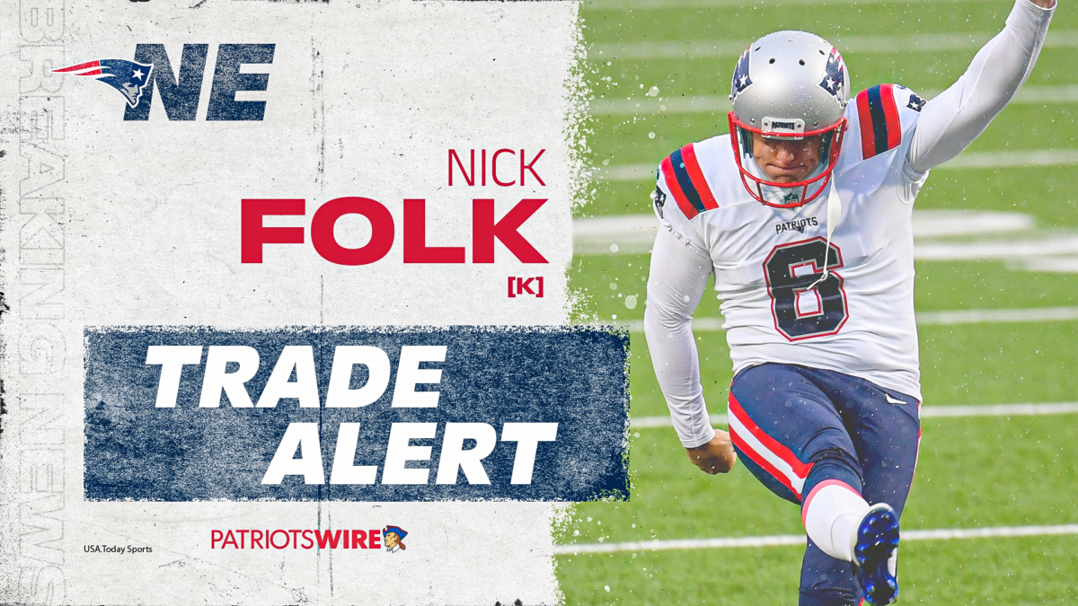 Report: Patriots trading veteran K Nick Folk to Titans
