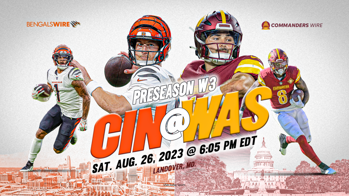 Bengals vs. Commanders live stream, time, viewing info for preseason game
