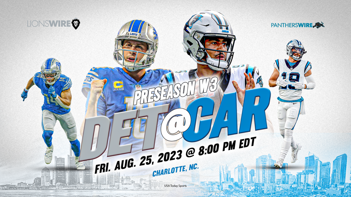 Lions vs. Panthers: How to watch, listen, stream the preseason matchup