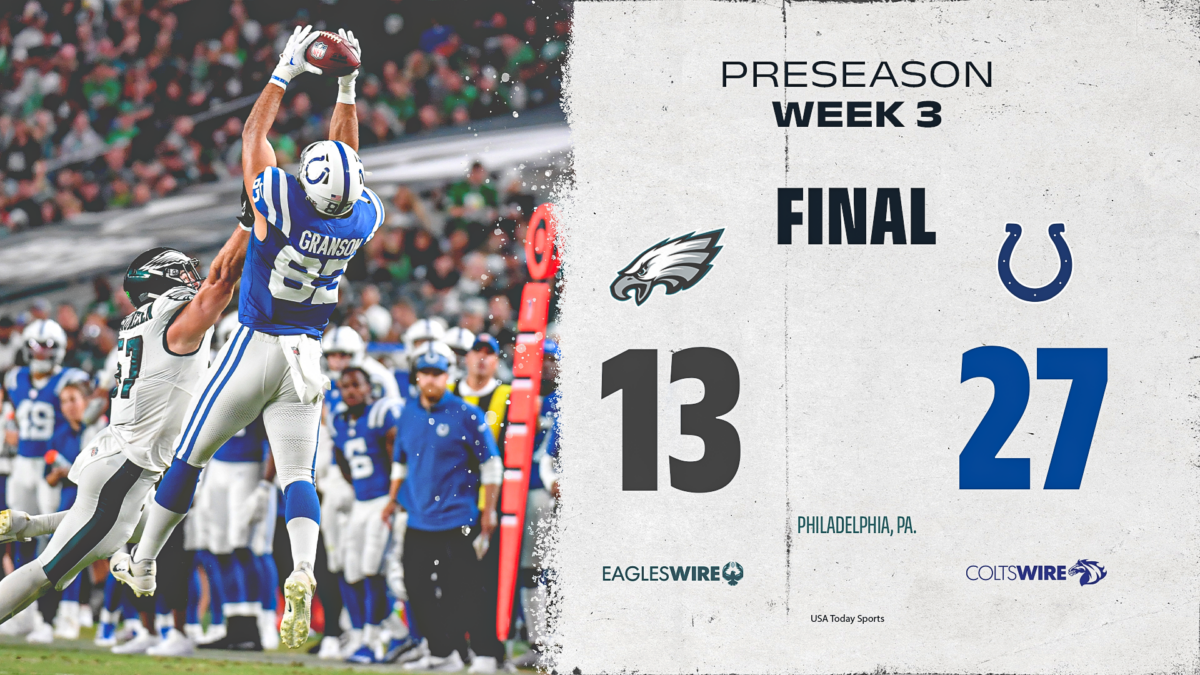 Colts wrap up preseason with 27-13 win over Eagles
