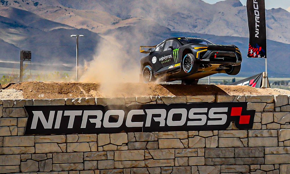 Larsson wins second Nitrocross Utah final after Bakkerud penalty