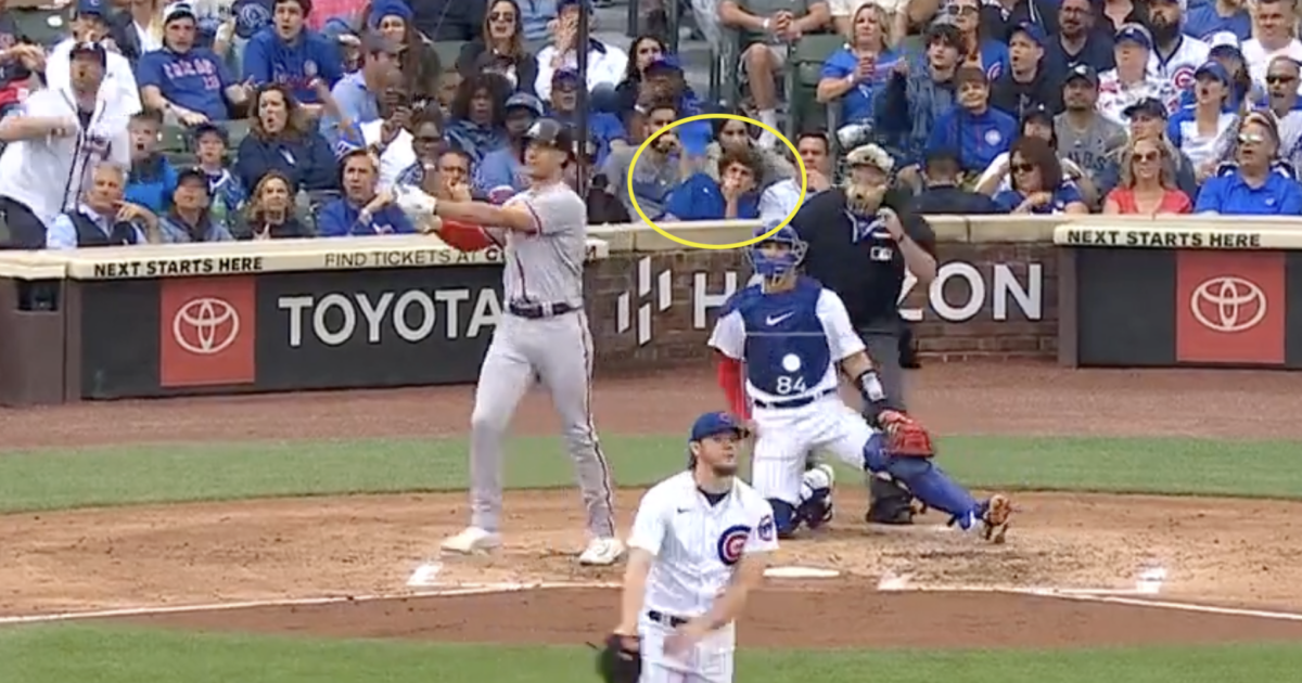 A Cubs fan had the most shocked reaction to Matt Olson’s monster home run