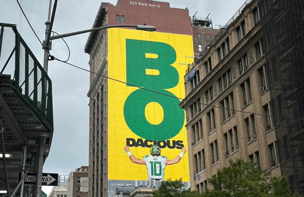 Social media reacts to Bo Nix ‘BODACIOUS’ billboard going up in New York City