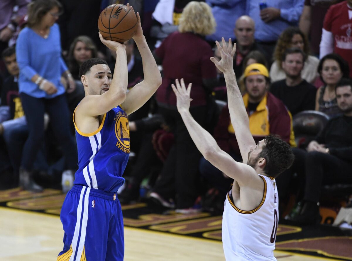 Watch: Klay Thompson work out with Kevin Love during offseason