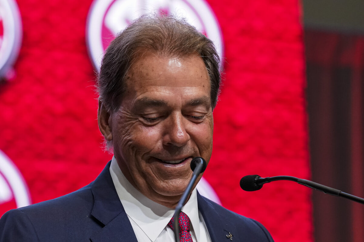 Social Media ignites over a picture of Nick Saban smiling