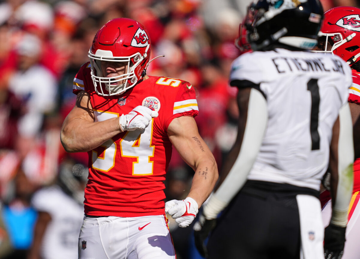 Leo Chenal talks adjusting to pass rush role in second season with Chiefs