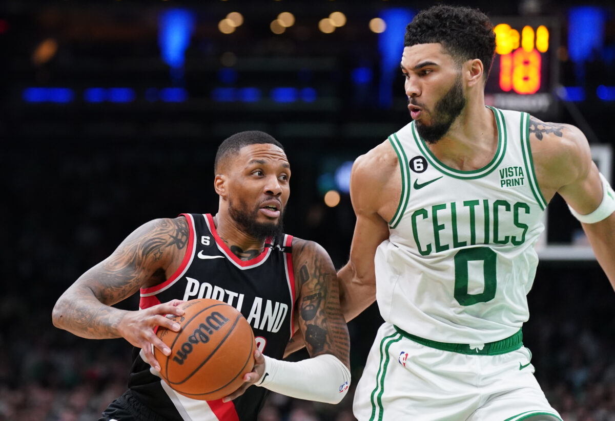 Is Jayson Tatum still recruiting Damian Lillard to the Boston Celtics?