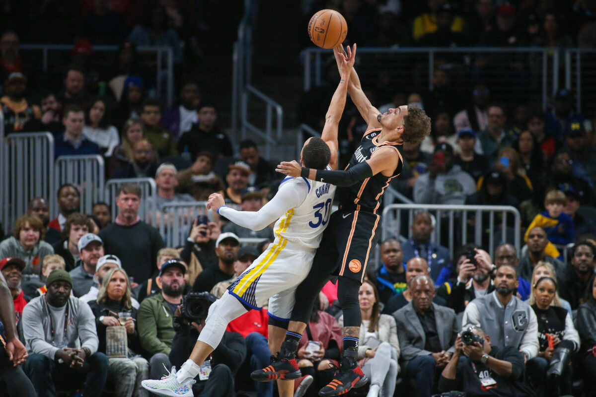 Hawks’ Trae Young shares pictures from workout with Steph Curry