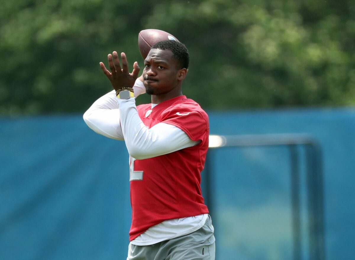Lions ‘have not even talked about’ timetable for activating rookie QB Hendon Hooker
