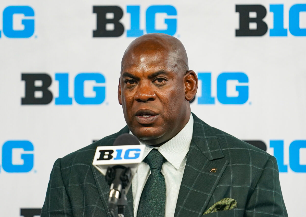 WATCH: MSU football coach Mel Tucker comments on Big Ten expansion
