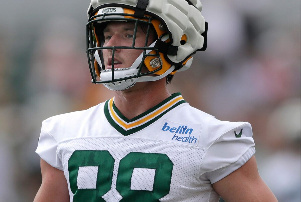 Dallin Leavitt compares Packers rookie TE Luke Musgrave to Travis Kelce