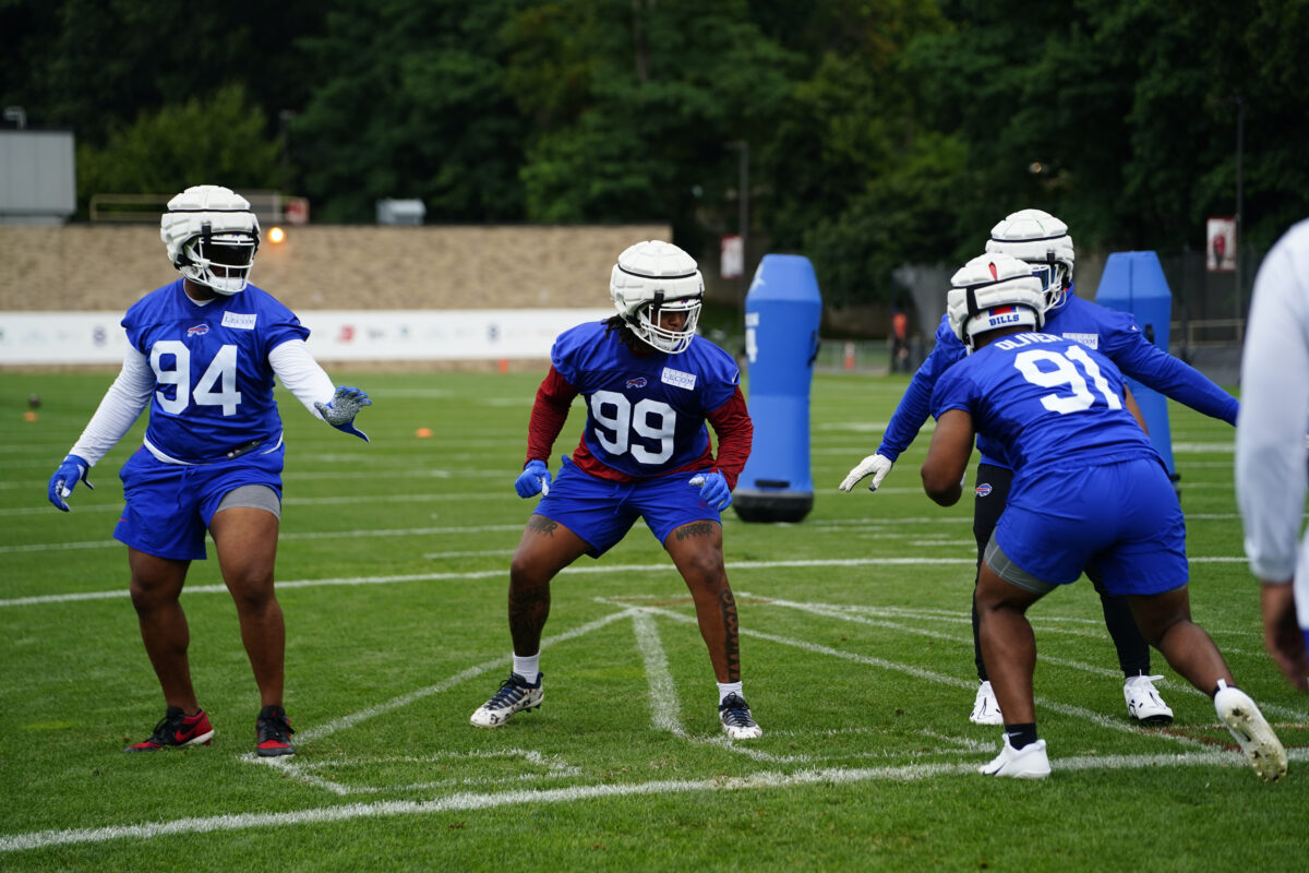 Tim Settle returns to Bills practice after sitting out with injury