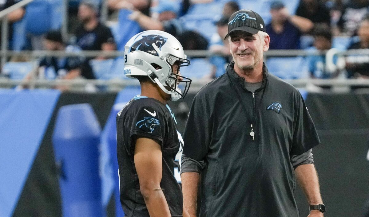Frank Reich takes blame for Bryce Young’s Fan Fest interception