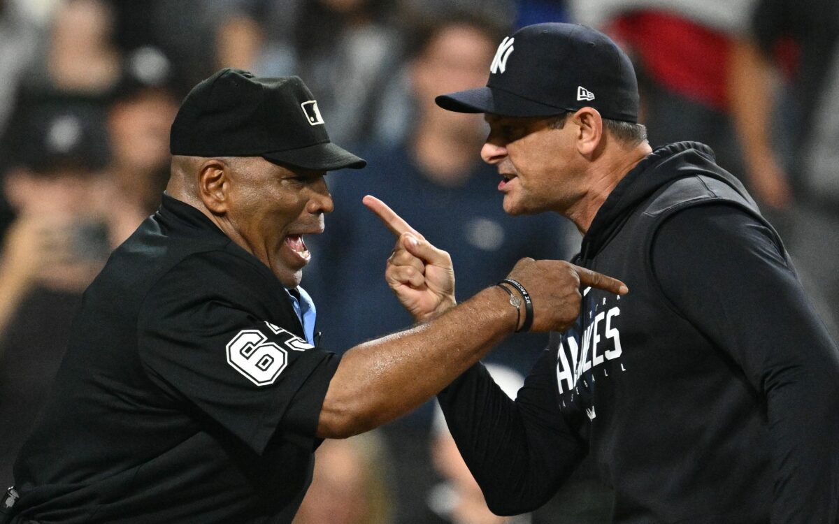 Umpire scorecard shows Aaron Boone’s theatrics over arguing balls and strikes was justified