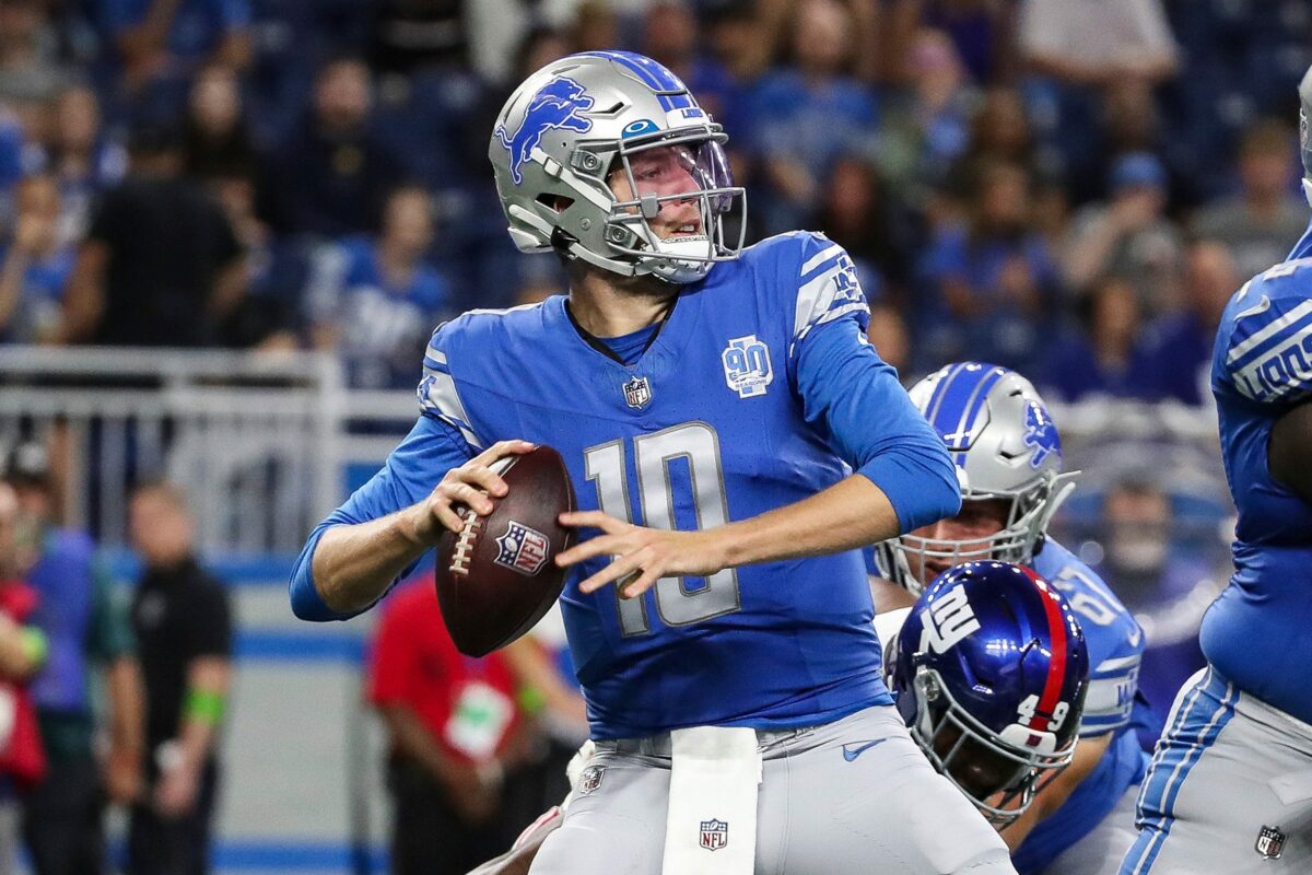 Nate Sudfeld tore his ACL in the Lions’ preseason win over the Panthers