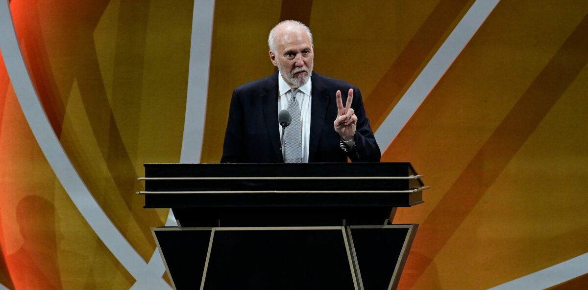 Spurs’ Gregg Popovich’s one-liner leads to confusion at Hall of Fame ceremony