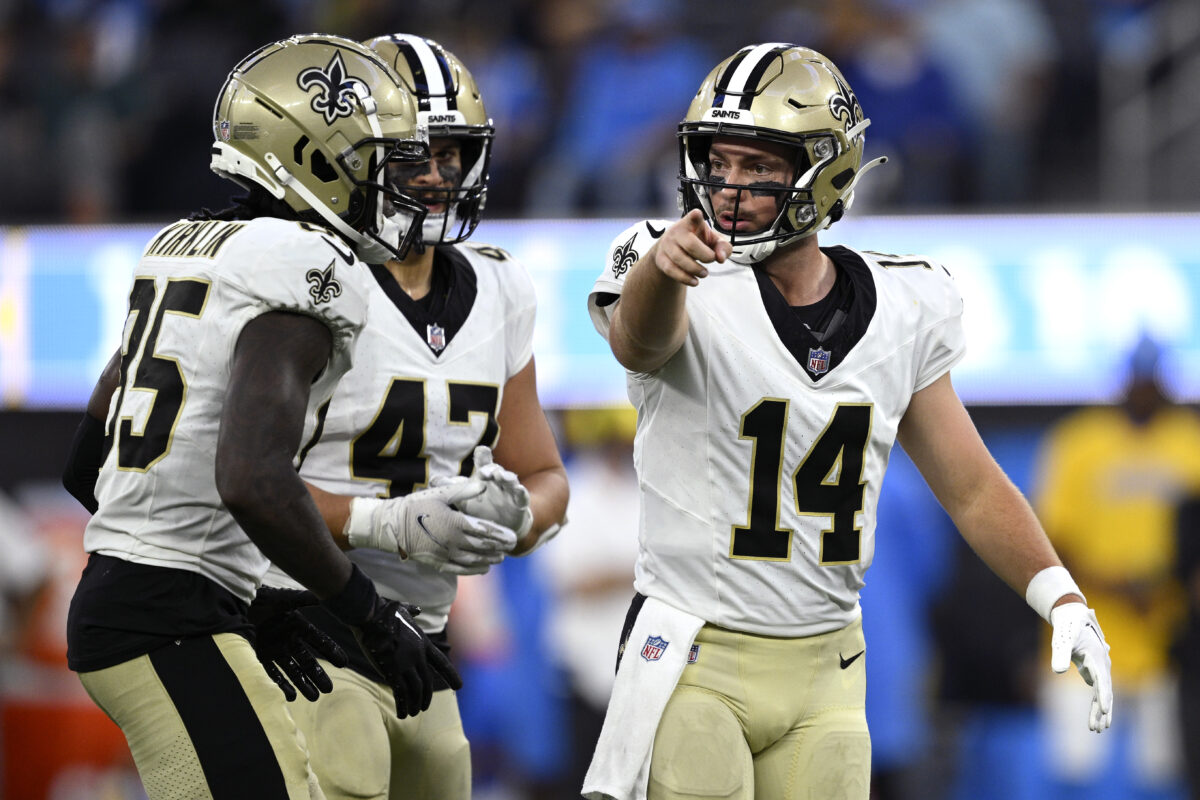 Social media reactions to Jake Haener’s performance in Saints’ win over Chargers