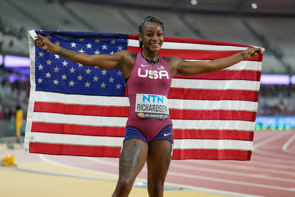Former LSU sprinter Sha’Carri Richardson wins gold in first World Championships