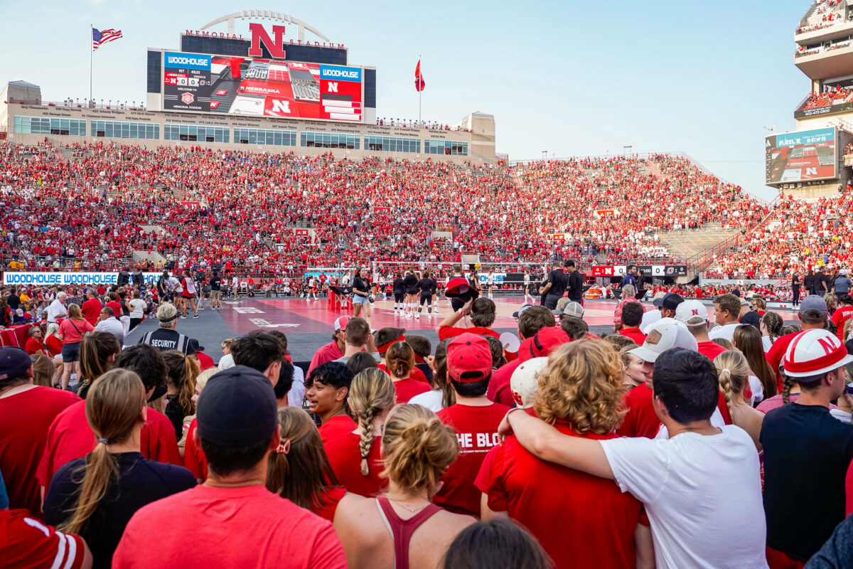 Nebraska’s Volleyball Day drew a record-breaking crowd for women’s sporting event