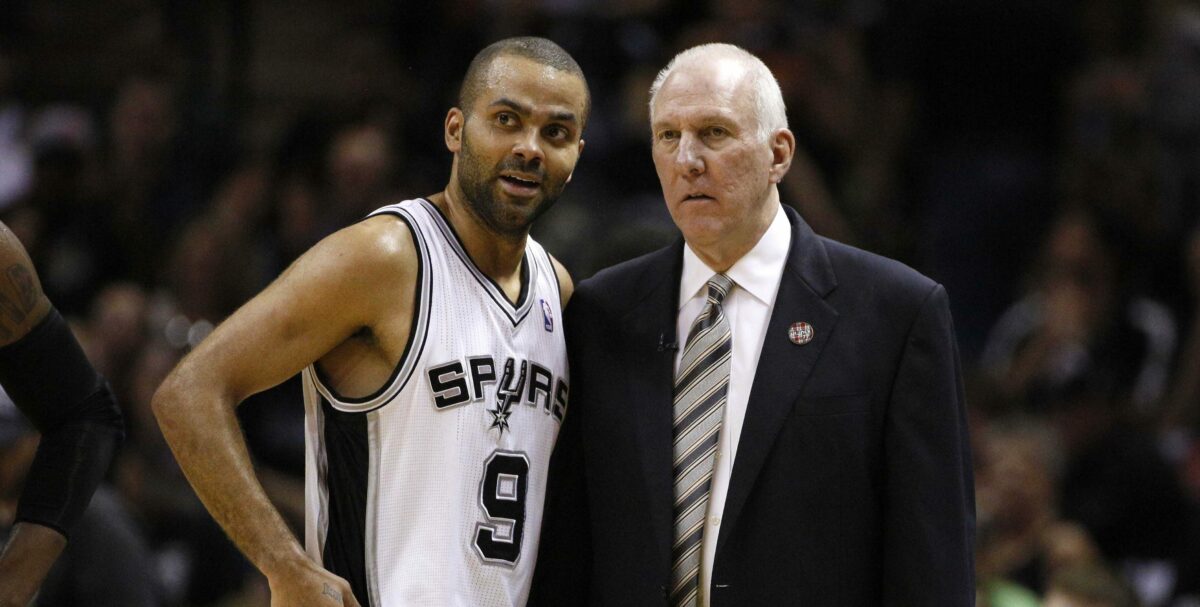Tony Parker on entering Hall of Fame with Gregg Popovich: ‘Just can’t get rid of him’