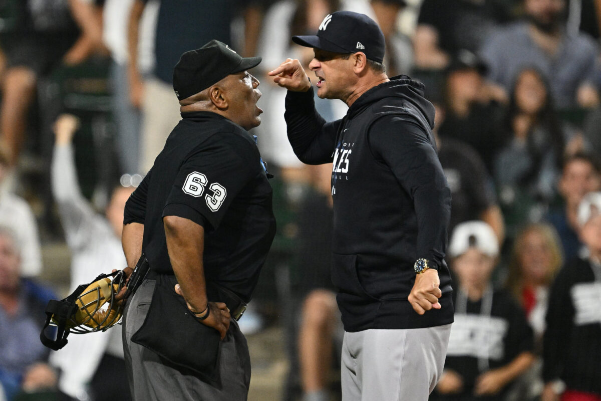Video shows the NSFW stuff Aaron Boone appeared to scream at ump Laz Diaz