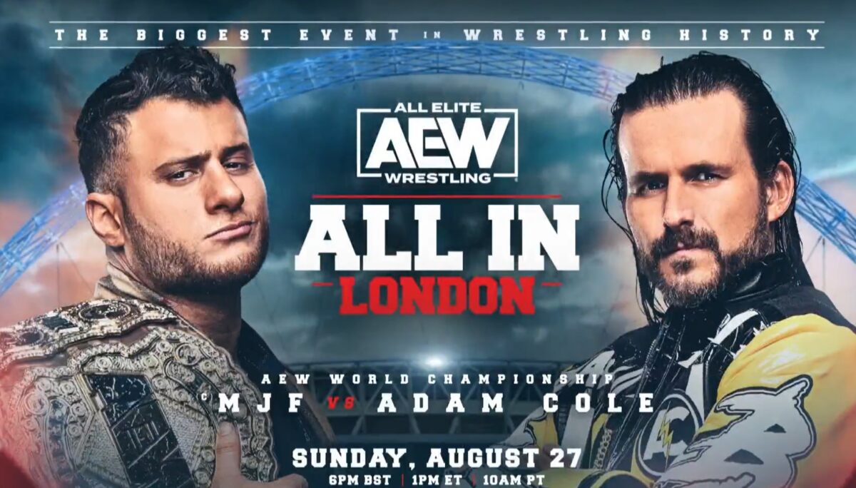 AEW All In London: MJF vs. Adam Cole announced as main event