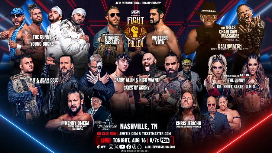 AEW Dynamite Fight for the Fallen 08/16/23 preview: Loaded card in Nashville