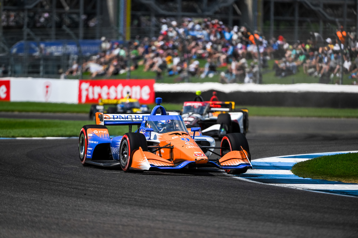 Dixon edges Rahal in a modern day IMS ‘spin and win’