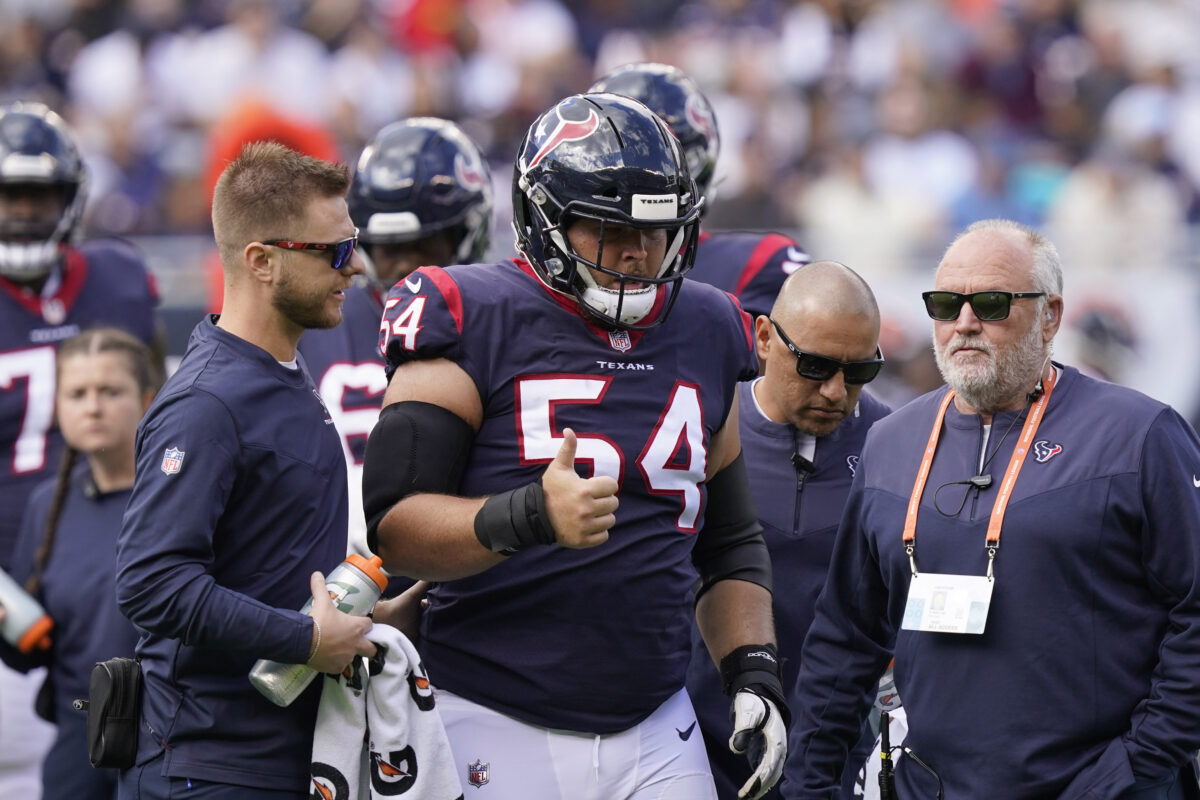 Texans C Scott Quessenberry sustains season-ending knee injury