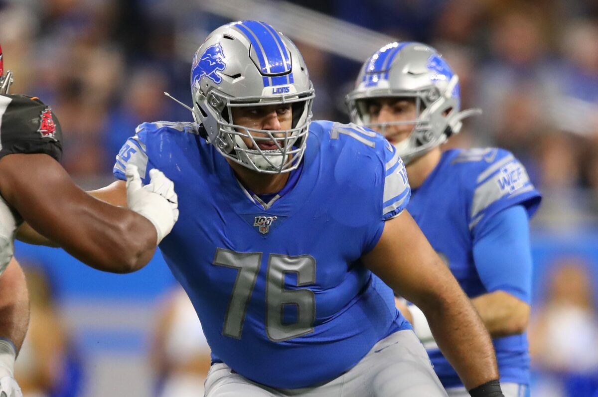 Veteran OL Oday Aboushi hints at a return to the Lions