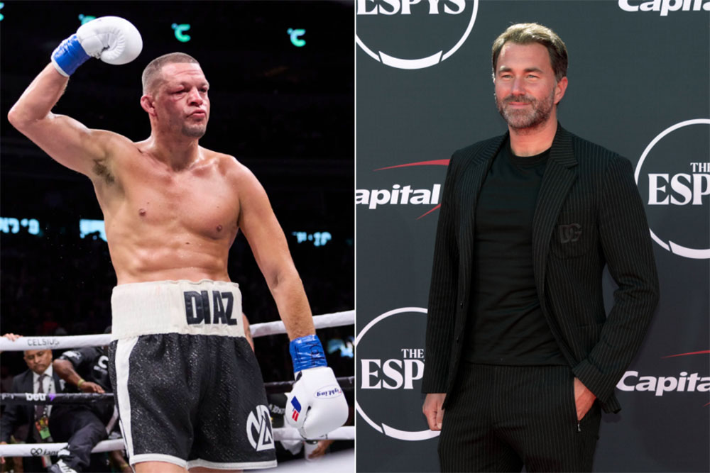 Nate Diaz to Eddie Hearn after Jake Paul fight criticism: ‘I’ll beat all your fighters’ asses’