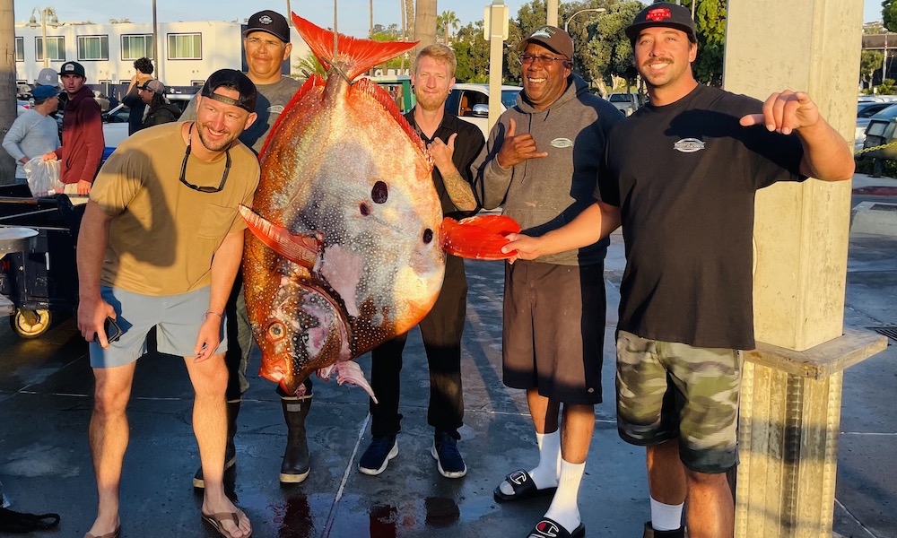 First-time angler lands rare moonfish, a pending world record