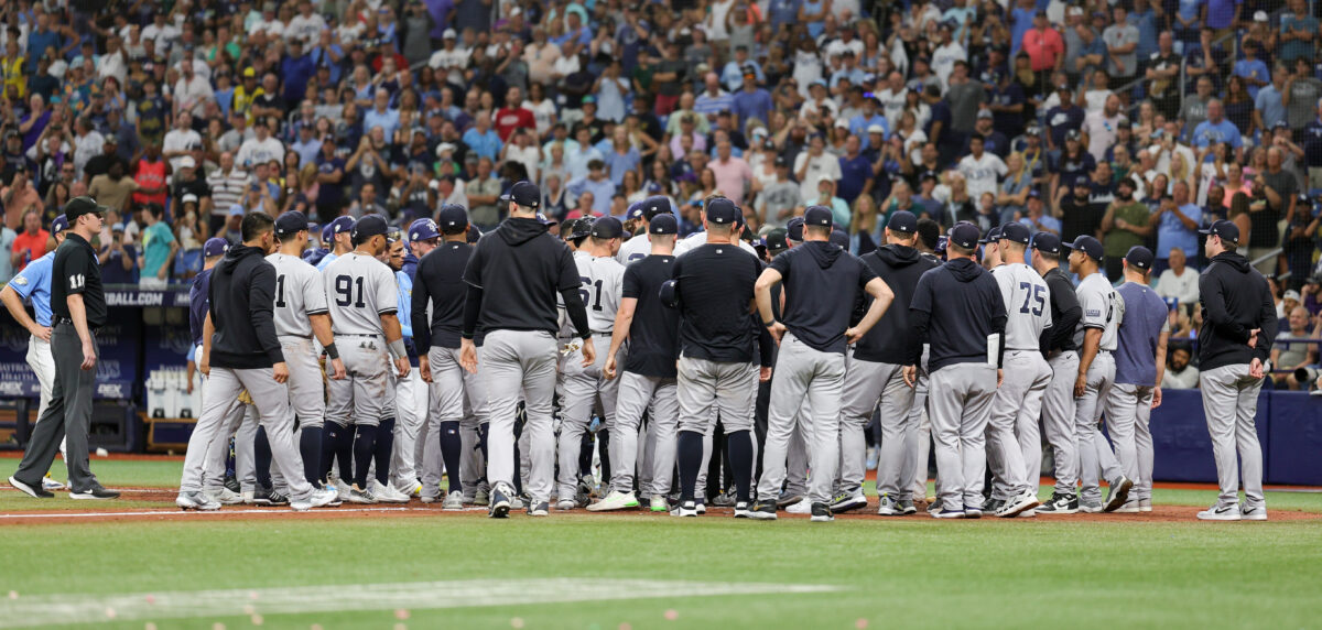 The Rays’ Brandon Lowe took a brutal swipe at the Yankees after benches cleared twice in their game