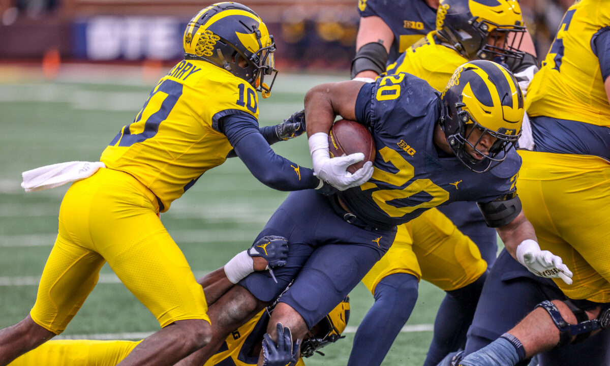 Kalel Mullings wants to ‘bring that hammer down’ as Michigan football’s third RB