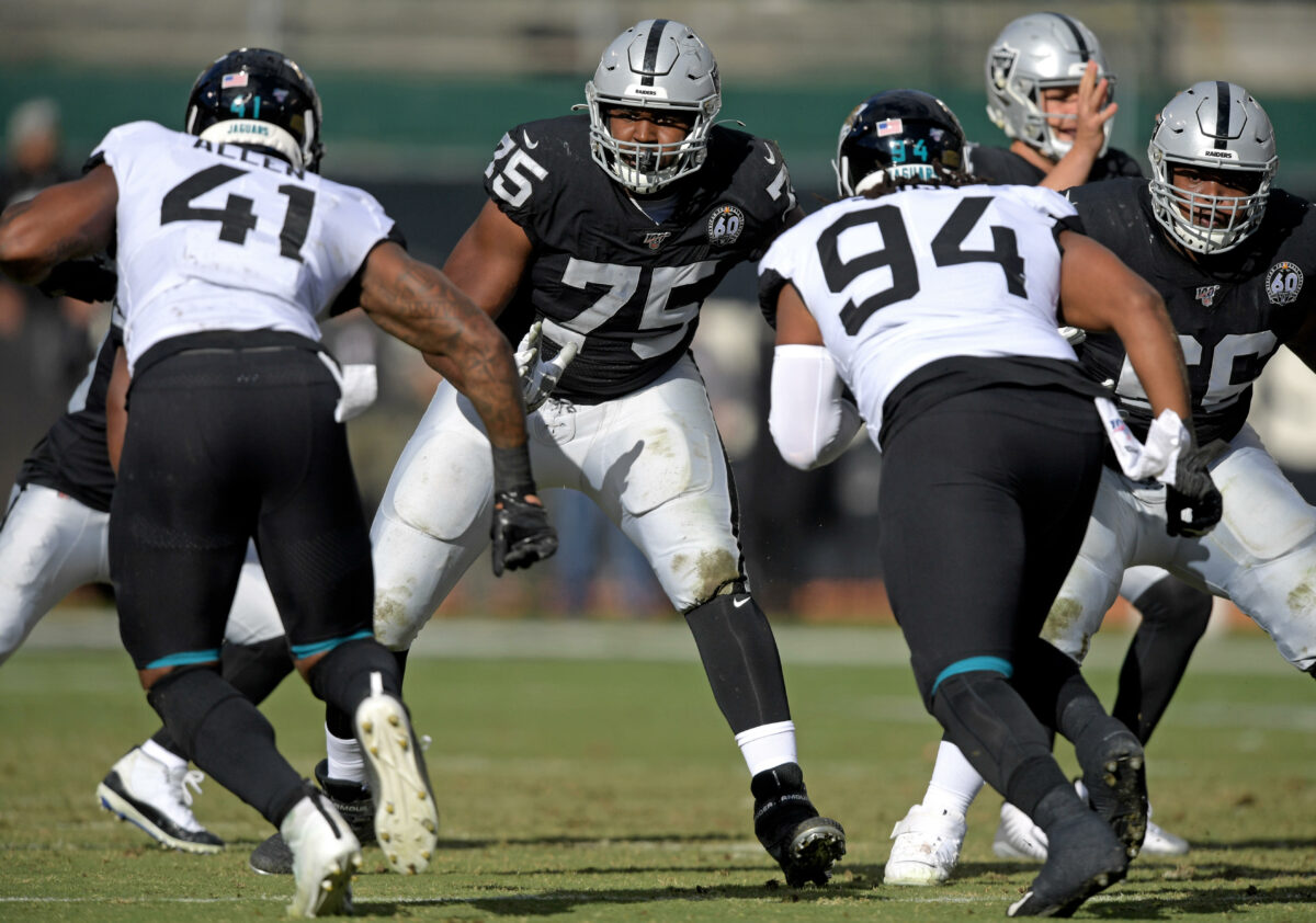 Raiders T Brandon Parker again lost for season with camp injury